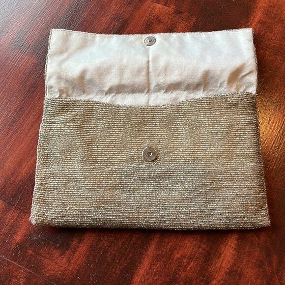 Moyna Fold Over Beaded Evening Bag - Picture 3 of 8